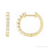 Sapphire Row Lab-Grown Diamond Round Huggie Earrings - 14K Yellow Gold, 1/3 CTW
