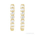 Sapphire Row Lab-Grown Diamond Round Huggie Earrings - 14K Yellow Gold, 1/3 CTW (view 2)