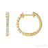 Sapphire Row Lab-Grown Diamond Round Huggie Earrings - 14K Yellow Gold, 1/5 CTW