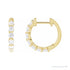 Sapphire Row Lab-Grown Diamond Round Huggie Earrings - 14K Yellow Gold, 3/4 CTW