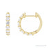 Sapphire Row Lab-Grown Diamond Round Huggie Earrings - 14K Yellow Gold, 1 CTW