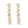 Sapphire Row Lab-Grown Diamond Fancy Mixed-Cut Hoop Earrings - 14K Yellow Gold (view 3)