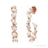 Sapphire Row Lab-Grown Diamond Fancy Mixed-Cut Hoop Earrings - 14K Rose Gold (view 2)