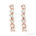Sapphire Row Lab-Grown Diamond Fancy Mixed-Cut Hoop Earrings - 14K Rose Gold (view 3)