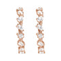 Sapphire Row Lab-Grown Diamond Fancy Mixed-Cut Hoop Earrings - 14K Rose Gold (view 3)