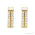 Sapphire Row Lab-Grown Diamond Double Pavé Huggie Earrings - 14K Rose Gold, 1/5 CTW (view 2)