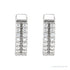 Sapphire Row Lab-Grown Diamond Double Pavé Huggie Earrings - Platinum, 1/4 CTW (view 3)