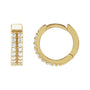 Sapphire Row Lab-Grown Diamond Double Pavé Huggie Earrings - Platinum, 1/5 CTW