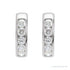 Sapphire Row Natural Diamond Channel-Set Huggie Earrings - Platinum, 14 mm · 5/8 ctw (view 2)