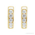 Sapphire Row Lab-Grown Diamond Channel-Set Huggie Earrings - 14K Yellow Gold, 14 mm · 5/8 ctw (view 2)