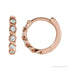 Sapphire Row Lab-Grown Diamond Braided Hoop Earrings - 14K Rose Gold