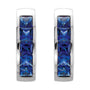 Sapphire Row Lab-Grown Blue Sapphire Channel-Set Huggie Earrings - Platinum (view 2)