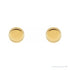 Sapphire Row Engravable Gold Rope Disc Stud Earrings - 14K Yellow Gold (view 2)