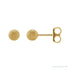 Sapphire Row Gold Stardust Ball Stud Earrings - 14K Yellow Gold