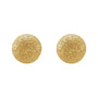 Sapphire Row Gold Stardust Ball Stud Earrings - 14K Yellow Gold (view 2)