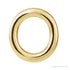 Sapphire Row Gold Single Initial Stud Earring - O, 14K Yellow Gold
