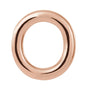 Sapphire Row Gold Single Initial Stud Earring - O, 14K Rose Gold