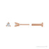 Sapphire Row Natural Diamond Press-Back Martini Stud Earrings - 14K Rose Gold, 2 mm