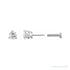 Sapphire Row Natural Diamond Press-Back Martini Stud Earrings - 14K White Gold, 4 mm