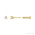 Sapphire Row Natural Diamond Press-Back Martini Stud Earrings - 14K Yellow Gold, 2 mm