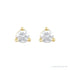 Sapphire Row Natural Diamond Press-Back Martini Stud Earrings - 14K Yellow Gold, 3 mm (view 2)