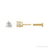Sapphire Row Natural Diamond Press-Back Martini Stud Earrings - 14K Yellow Gold, 4 mm