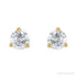 Sapphire Row Natural Diamond Press-Back Martini Stud Earrings - 14K Yellow Gold, 4 mm (view 2)