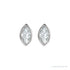 Sapphire Row Natural Diamond Marquise Stud Earrings - Platinum (view 2)