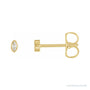 Sapphire Row Natural Diamond Marquise Stud Earrings - 14K Yellow Gold, .04 CTW