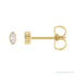 Sapphire Row Natural Diamond Marquise Stud Earrings - 14K Yellow Gold, .06 CTW