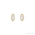 Sapphire Row Natural Diamond Marquise Stud Earrings - 14K Yellow Gold, .06 CTW (view 2)