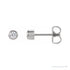 Sapphire Row Lab-Grown Diamond Round Bezel Stud Earrings - 14K White Gold, 1/5 CTW