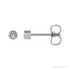 Sapphire Row Lab-Grown Diamond Round Bezel Stud Earrings - 14K White Gold, 1/6 CTW