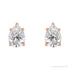Sapphire Row Natural Diamond Pear Stud Earrings - 14K Rose Gold, 5/8 CTW (view 2)
