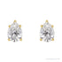 Sapphire Row Natural Diamond Pear Stud Earrings - 14K Yellow Gold, 5/8 CTW (view 2)