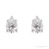 Sapphire Row Natural Diamond Pear Stud Earrings - 14K White Gold, 5/8 CTW (view 2)