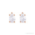 Sapphire Row Lab-Grown Diamond Pear Stud Earrings - 14K Rose Gold, 3/8 CTW (view 2)