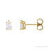 Sapphire Row Lab-Grown Diamond Pear Stud Earrings - 14K Yellow Gold, 3/8 CTW