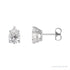 Sapphire Row Lab-Grown Diamond Pear Stud Earrings - Platinum