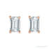 Sapphire Row Lab-Grown Diamond Emerald-Cut Stud Earrings - 14K Rose Gold (view 2)