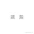 Sapphire Row Natural Diamond Princess-Cut Bezel Stud Earrings - Platinum, 1/6 CTW (view 2)