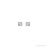 Sapphire Row Natural Diamond Princess-Cut Bezel Stud Earrings - 14K White Gold, .05 CTW (view 2)