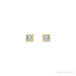 Sapphire Row Natural Diamond Princess-Cut Bezel Stud Earrings - 14K Yellow Gold, .07 CTW (view 2)