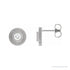 Sapphire Row Lab-Grown Diamond Starburst Stud Earrings - Platinum