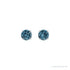 Sapphire Row Natural Prong-Set Gemstone Stud Earrings - London Blue Topaz, 14K White Gold, 6 mm (view 2)