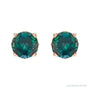 Sapphire Row Lab-Grown Prong-Set Gemstone Stud Earrings - Alexandrite, 14K Rose Gold, 6 mm (view 2)