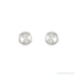 Sapphire Row Natural Rose-Cut Diamond Bezel Stud Earrings - 14K White Gold (view 2)