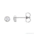 Sapphire Row Natural Rose-Cut Diamond Bezel Stud Earrings - Platinum, 1/8 CTW
