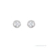Sapphire Row Natural Rose-Cut Diamond Bezel Stud Earrings - Platinum, 1/8 CTW (view 2)