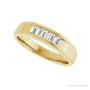 Sapphire Row Natural Diamond Five-Stone Channel-Set Band - 14K Yellow Gold (view 5)